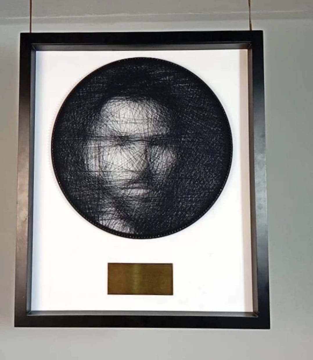 Lionel Messi Hand Made Thread Art