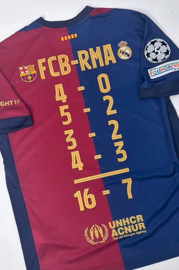 Barcelona Contra Real Madrid 16 - 7 Limited time Limited Stock Special Drop
