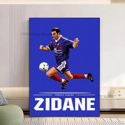 1pc Sport Soccer Football Player Star Poster Sticker Bedroom Study Wall Art Hanging Painting Decor High Quality Printed Matter