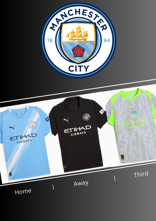 Manchester City 25 26 Home/ Away/ Third
