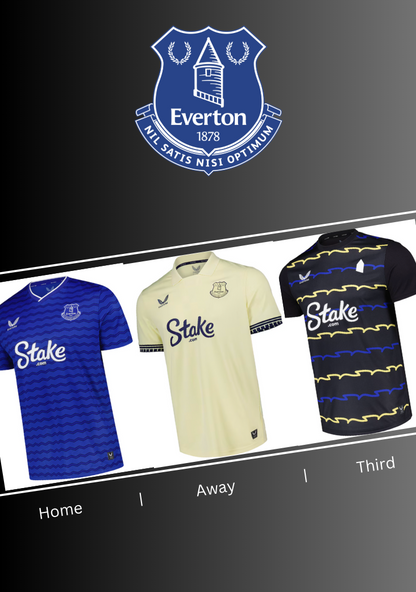 Everton 25 26 Home/ Away/ Third