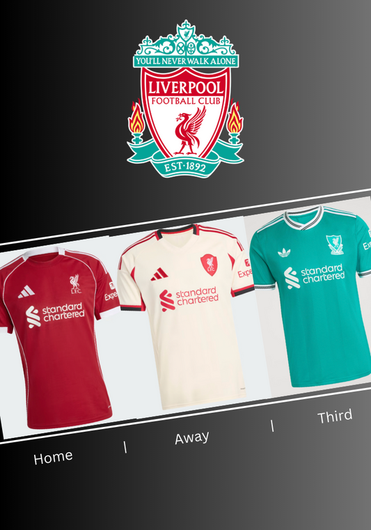 Liverpool 25 26 Home/ Away/ Third